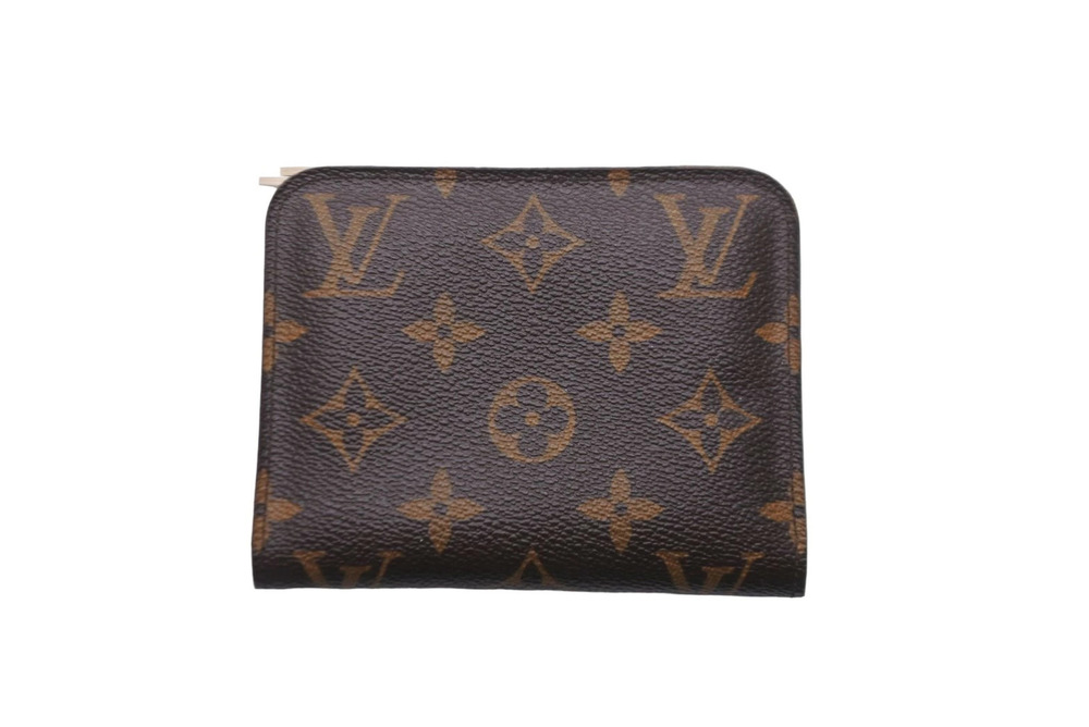 LOUIS VUITTON Monogram Portemonnaie Insolite Brown Ivory White Bi fold Wallet